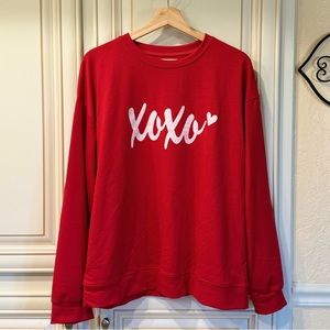XOXO • Lightweight, Novelty Sweatshirt • NWT